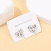 Love Acrylic Gold-plated Stud Earrings Are Fashionable, Simple and Sweet, Niche Design, Star Retro Earrings Set.
