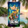Dog Man Fashion Beach Towel: Ideal for Summer Adventures Soft, absorbent and quick drying suitable for swimming and bathing