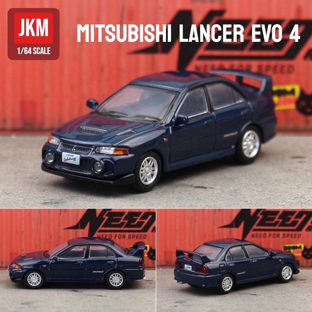 1/64 Mitsubishi Lancer Evolution EVO Familie JDM Initial D Spielzeugauto Modell JKM 1:64 Kostenlose Räder Druckguss Metalllegierung Sammlung Geschenk