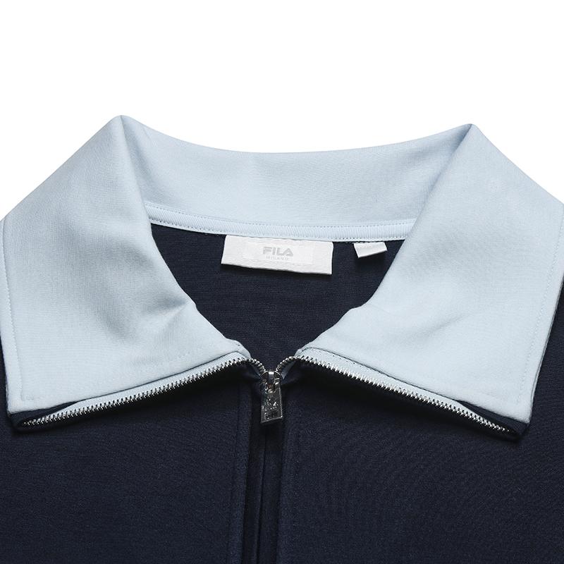 FILA Milano Series Fashionable Simple Classic Retro Sports Casual Comfortable Loose Pullover Long Sleeve Sweatshirt Women tops F11W625209F-BU