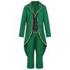 St. Patrick Costume Leprechaun Hat Tuxedo Jacket Tie Pants Stockings St Patrick's Day Outfits Cosplay Halloween Costume