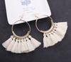 Women Fashion Bohemian Style Earrings Long Tassel Eardrop Dangle Earrings Jewelry
