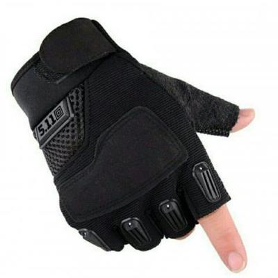 Taktische Handschuhe Herren Black Hawk Militärfans Outdoor Schnittfest Sportschutz Rutschfest Motorradfahren Halbfinger