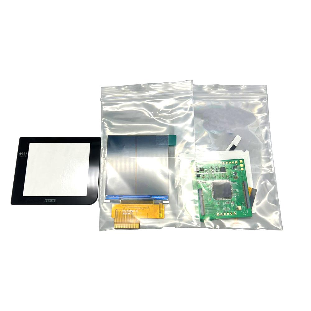 2,6-Zoll Originalgröße IPS Hochhelligkeits-LCD-Bildschirm-Kits für Gameboy Pocket GBP LCD-Sets Unterstützt mehrere Anzeigestile