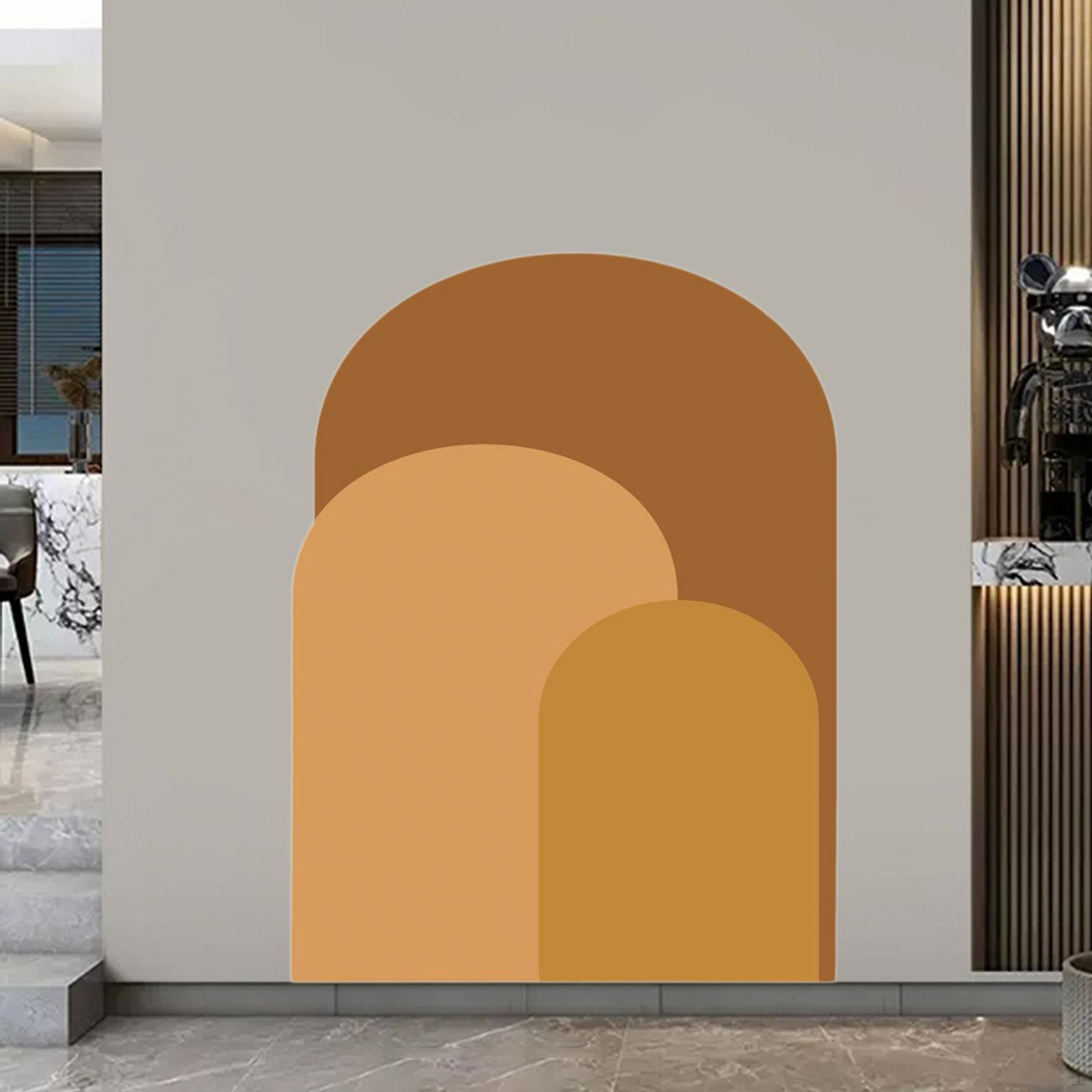 

Arch Wall Decal Wallpaper Holiday Background Art Simple Door Office Bohemian Nursery PVC помаранчевий