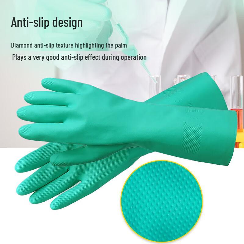 Ansell 37-176 Nitrile Chemical Protective Gloves