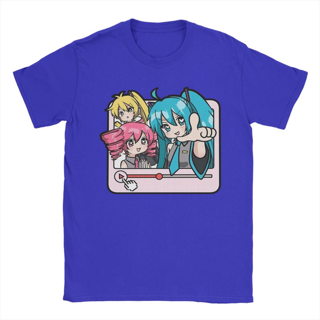 Triple Baka Kasane Teto Akita Neru VOCALOID Playlist Song T Shirt  100% Cotton Vintage T-Shirts  Short Sleeve Clothing