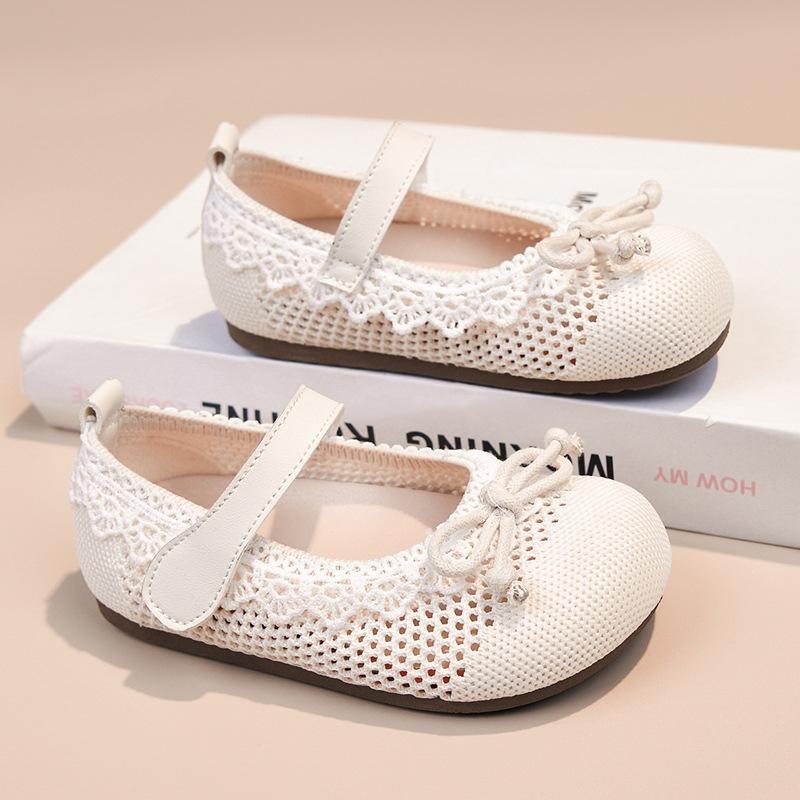Baby princess shoes2026Spring and Autumn Soft-Soled Baby Shoes, Fashionable Toddler Shoes for Girls, Soft-Soled Lace-Up Leather Shoes 22Inner Length13.5cm