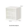 Nine-Grid Desktop Storage Box, Drawer-Style for Desk Organization: Ideal for Dorms, Cosmetics, Stationery, Beads, and Sundries.
