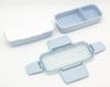 OSK DISH UP LUNCH Lunch Blue Dishwasher Microwave with Divider Two-Tier Box, [PCW-600S], Safe, Safe,