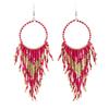 Orecchini Lunghi con Nappe di Perle Bohemian Retro Europei e Americani per Donna