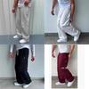 Embroidery Street Style Joggers With Elastic Waist For Casual Urban Wear Men
