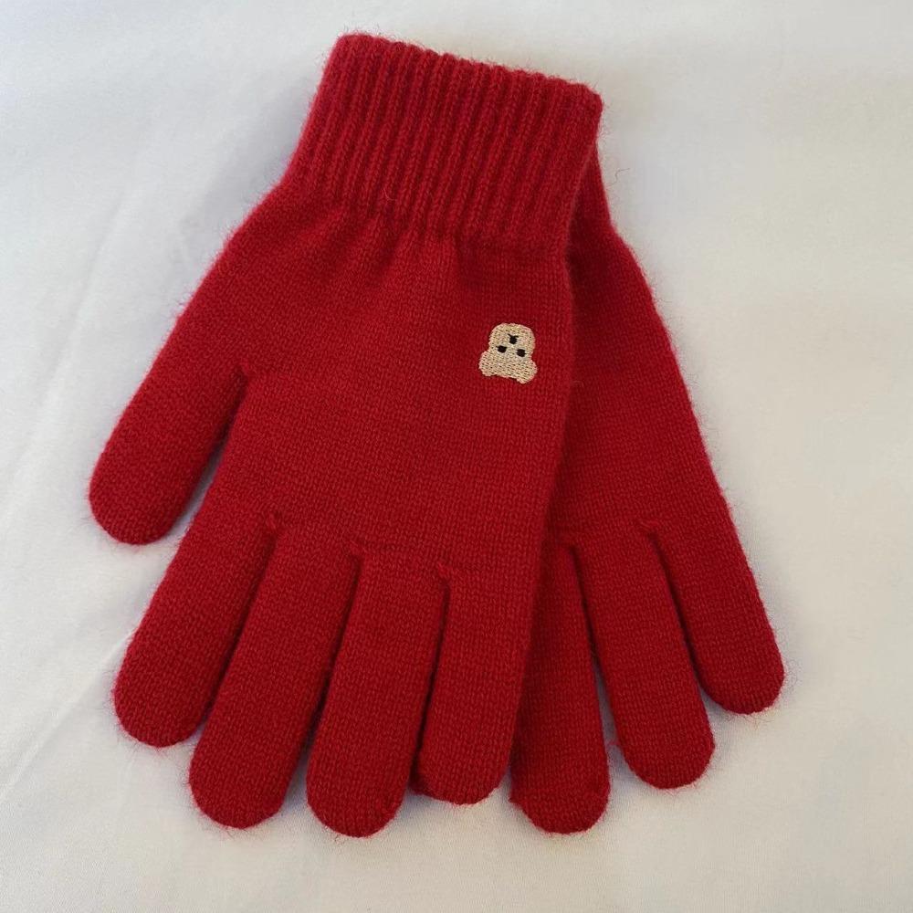 Knitted Winter Gloves Touchable Screen Driving Mittens Windproof Cold Proof Gloves  Outdoor Sports