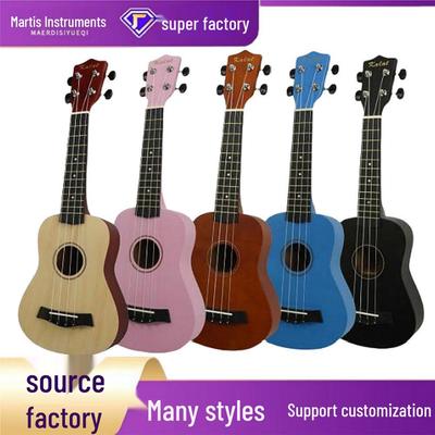 21-Zoll bunte Holzukulele für Kinder - Vier-saitige kleine Gitarre
