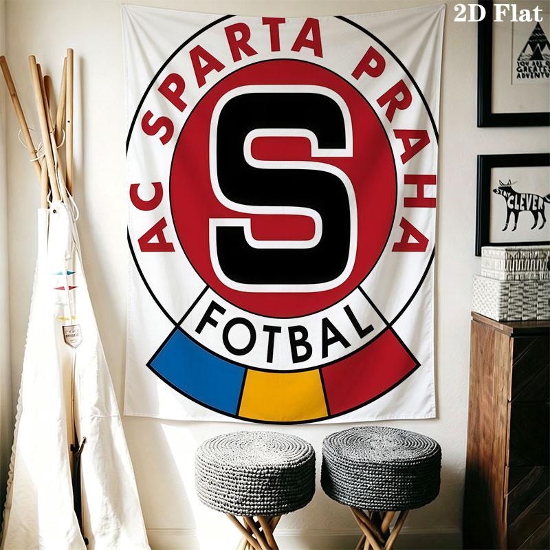 AC Sparta Praha Wall Hanging Printed Fabric Blanket Decorative Tapestries for Bedroom Living Room Home Decor
