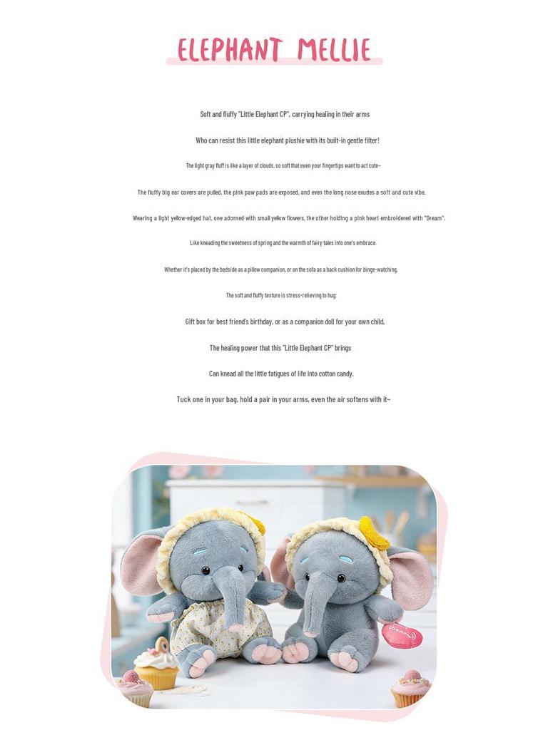 Little Elephant Plush Toy - Infant Sleep Comfort & Birthday Gift