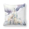 Icy And Snowy Animal Patterns Digital Printing Short Plush Pillow Covers For Car Sofa Office Cushion Cover Home Goods