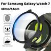 Stikla+PC korpuss priekš samsung Galaxy Watch 7 44MM 40MM Visapkārtējs ekrāna aizsarga vāciņš Triecienizturīgs bampera apvalks Korpusi