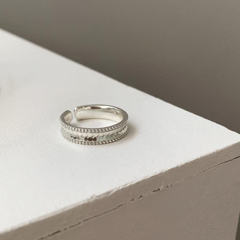 Bead Geometric Contemporary Ring For Women With Adjustable Copper Material Comfort For