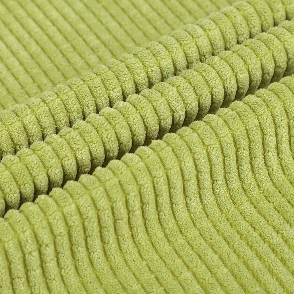 Uxcell Washable Velvet Cushion Nordic Style Toss Car Corn Stripe 65x65cm Cover, Pillowcase, Pillowcase, Sofa, Chair, Room, Decor, Green,