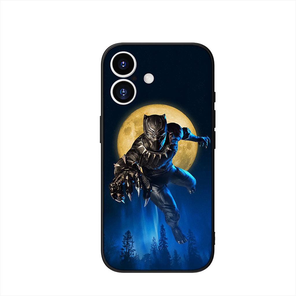 Black Marvel Panther Cover Phone Case for OPPO A18 A16 A17 A38 A54 A40 A60 A80 A78 A79 A57 A55 A96 A15 A53