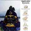 1pc Harry Potter Flannel Throw Blanket - HD Printed Lightweight Soft Warm All-Season Blanket for Sofa, Bed, Travel, Camping 047