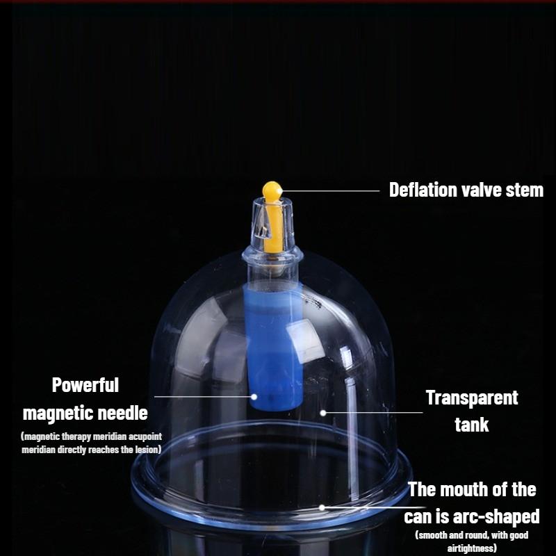 12or24 Pieces Suction Cups Massage Vacuum Cupping Body Massager Plastic Vacuum Suction Therapy Cupping Set Cans for Massage