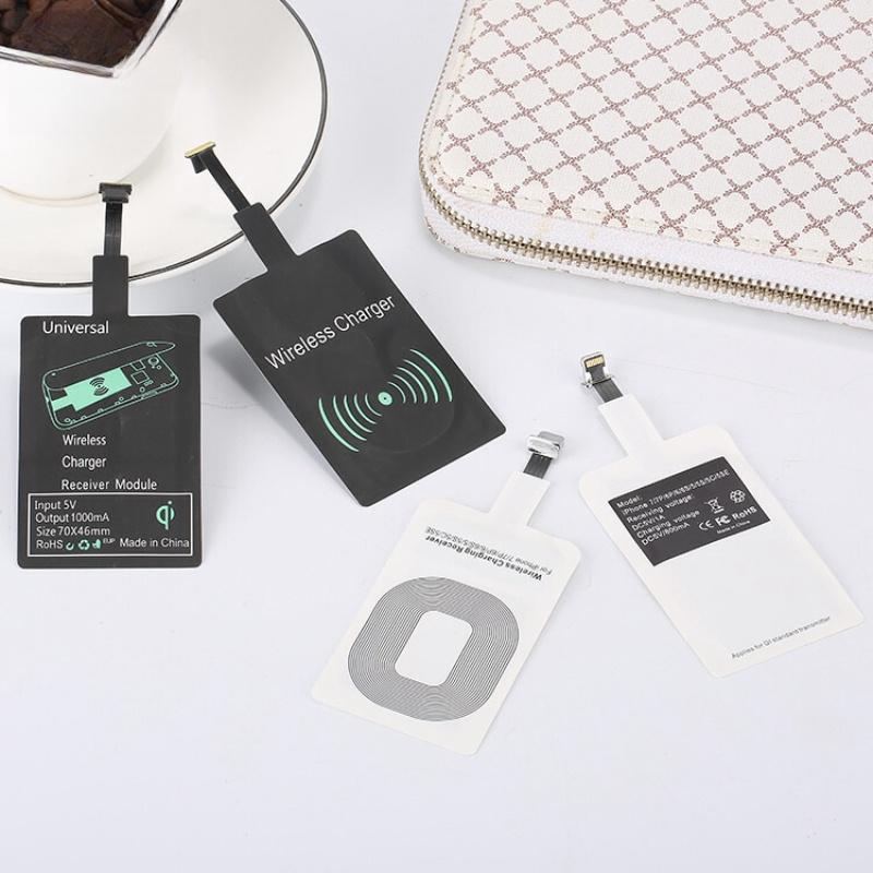 Receptor de Carregamento Sem Fio Qi Para Dispositivos Apple e Android Ligue Seu Telefone Sem Fio!