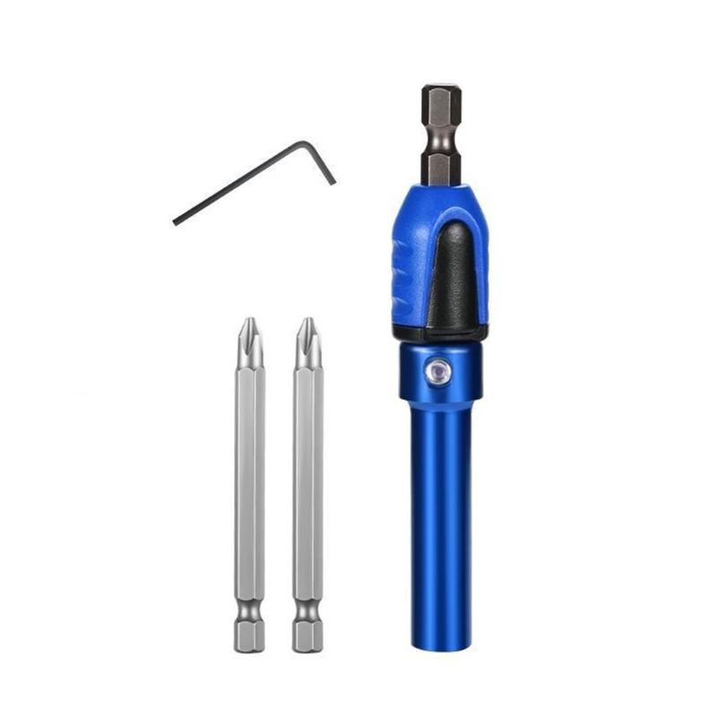 

Magnetic Socket 3-In-1 Connecting Rod Quick Installation Sleeve Adjustable Depth Compatible for Easy Screw Installation 1