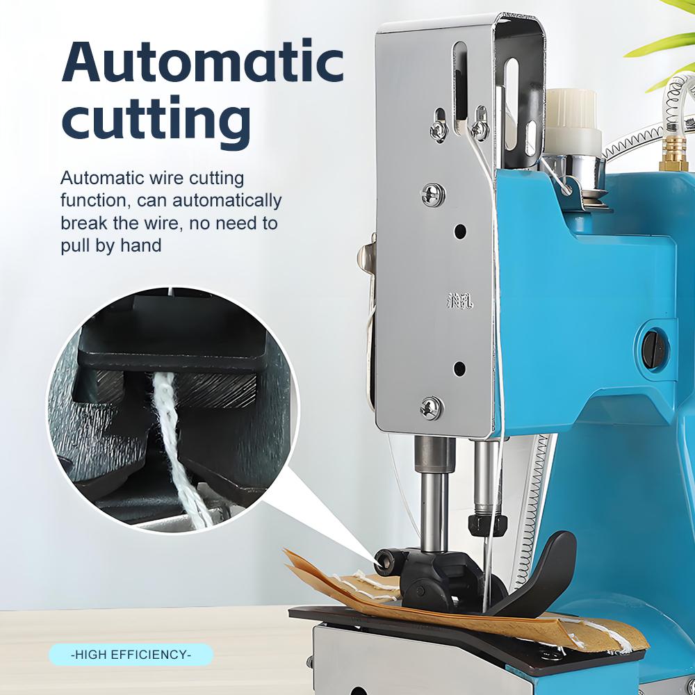 Electric Sewing Machine 210W High Power Portable Packaging Sealing and Overlocking Machine for Textile Industry Woven Bags