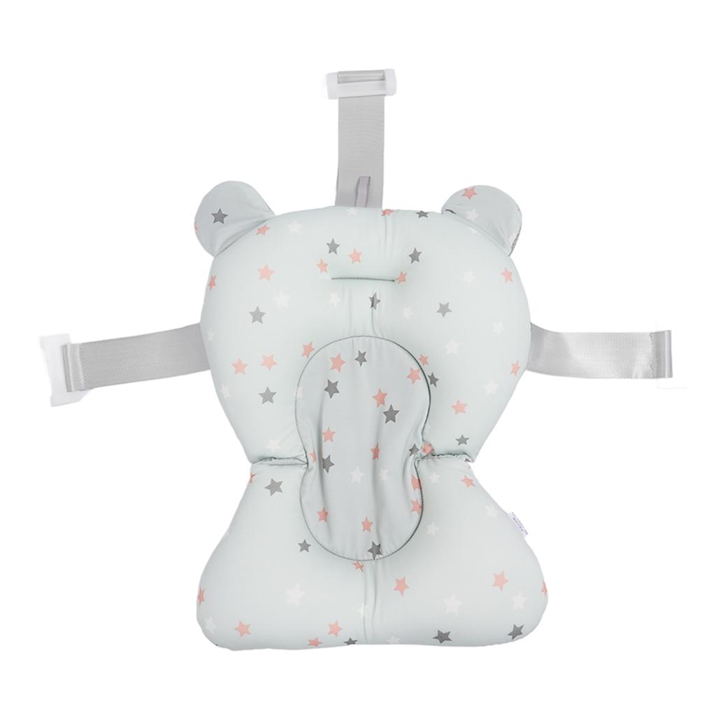 Soft Baby Bath Support Cushion Pad Cute Breathable Adjustable Newborn Bathtub Floating Pillow Mat