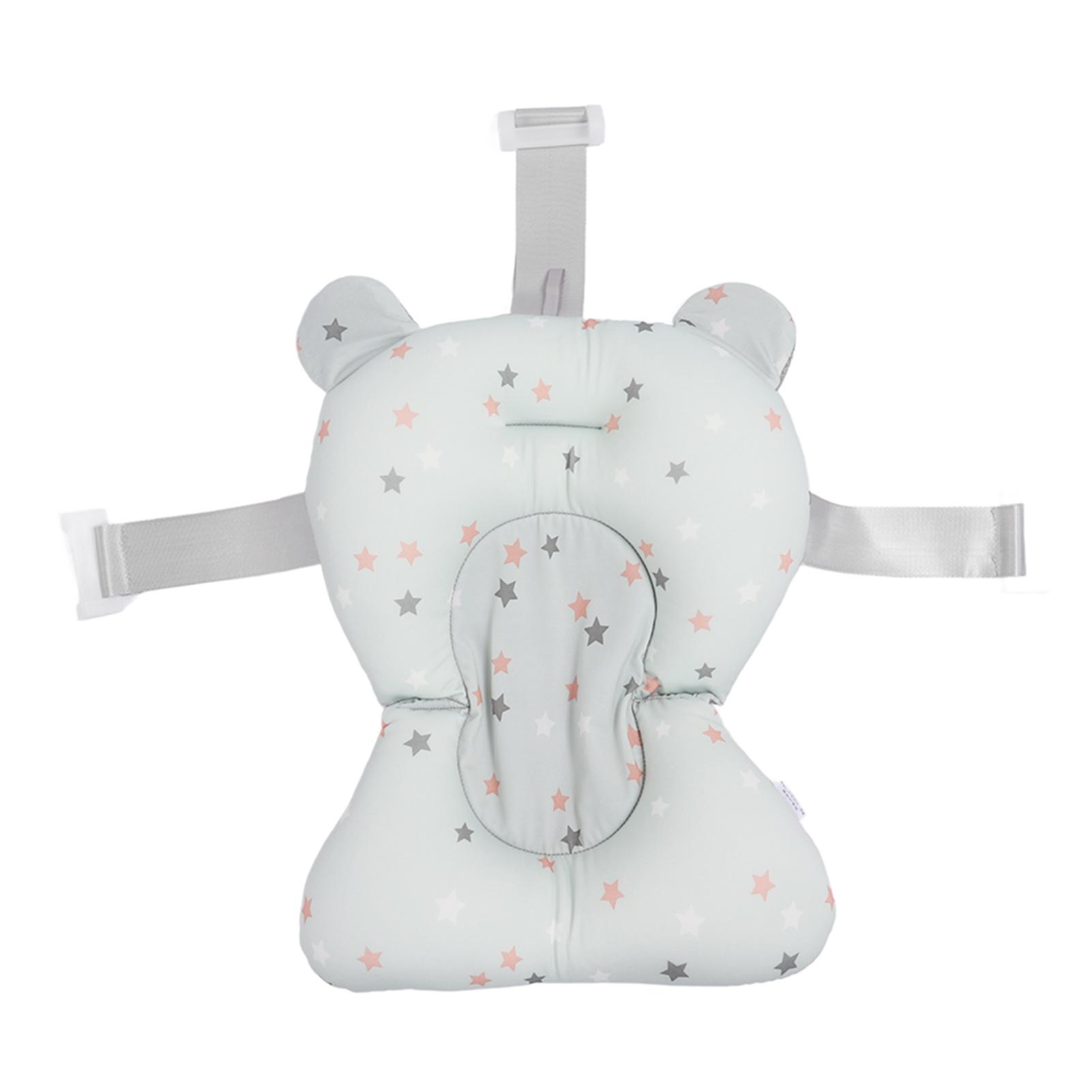 

Мягкая подушка для детской ванны, симпатичная дышащая, регулируемая, плавающая подушка для ванны для новорожденных