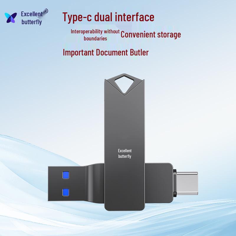 Youdie 64GB High-Speed USB Flash Drive with Gift Engraving, Large Capacity, Type-C Dual Interface for Mobile Phones and Computers.