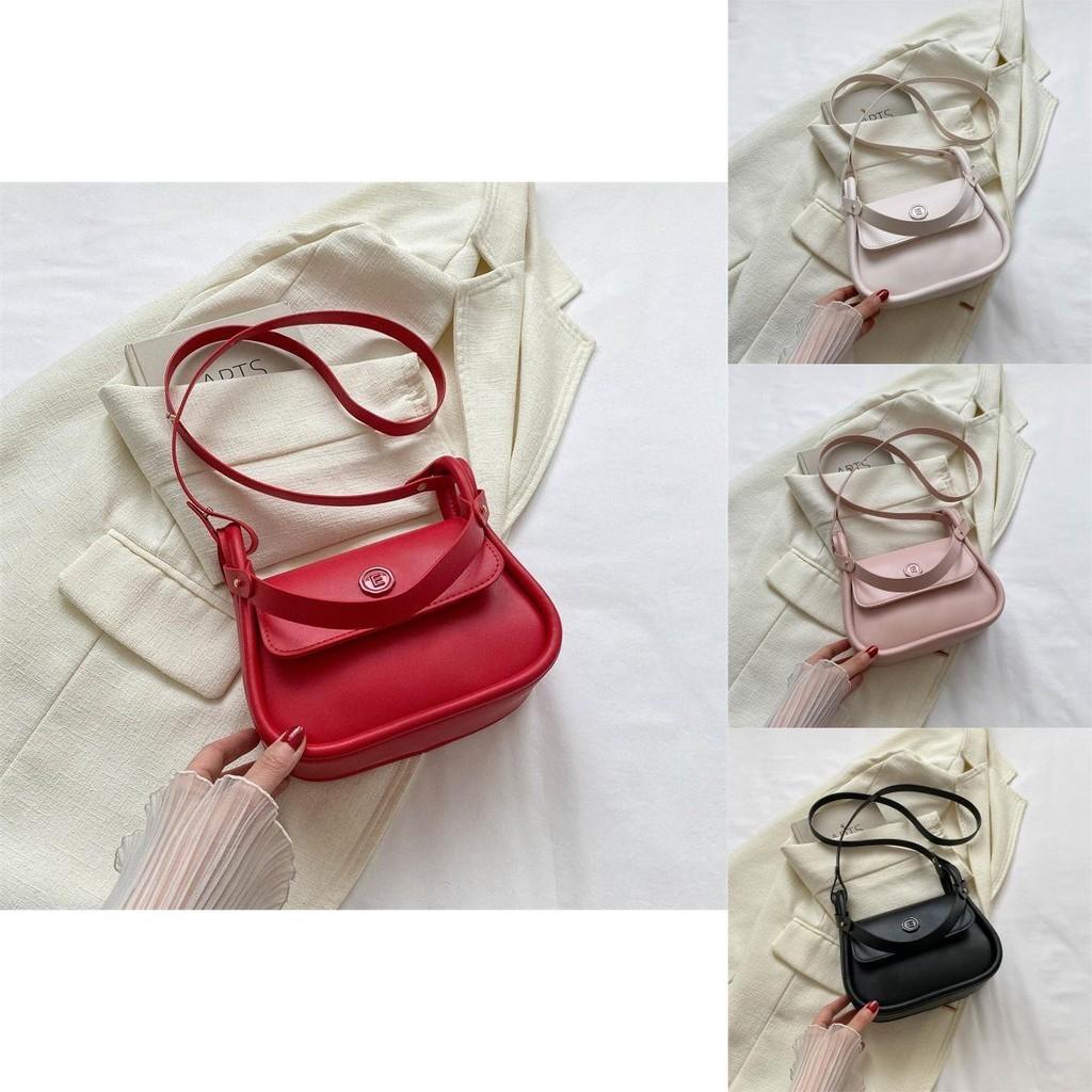 Stylish Korean Minimalist Shoulder Bag 2023 Trendy Pu Leather Crossbody Bag For Women