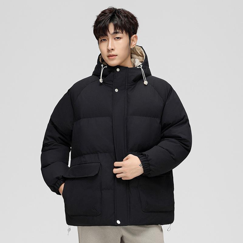 

Пуховики для мужчин и женщин для пар, зимняя одежда, новые мужские универсальные куртки с капюшоном, модные утепленные куртки-пуховики M
