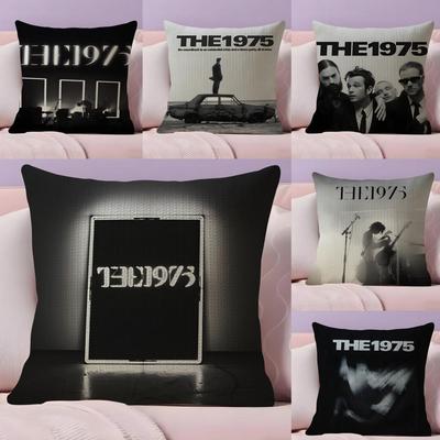 The Band Cushion Cover Natural Linen Pillow Case DoubleSided Print Decorative Sofa Pillowcase Home Decor Gift