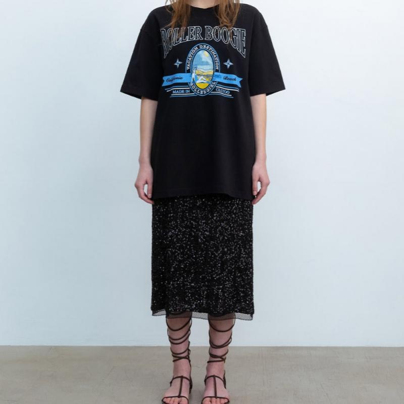Cluto Black Champagne Skirt