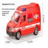 Feuerwehr Rettungswagen Polizeiauto Modellset Öffnungsbare Türen ABS Material für Kinder Pädagogisches Spielzeug Geschenke