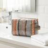 Imitation Straw Weave Pattern Portable Cosmetic Bag Waterproof Large Capacity Travel Toiletry Organizer Smooth Zipper