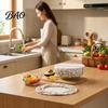 Breathable Fabric Covers for Fermented Dough Sourdough Jars Covers, Reusable Elastic Linen Bowl Retro Striped Eco Friendly Food Storage Wraps