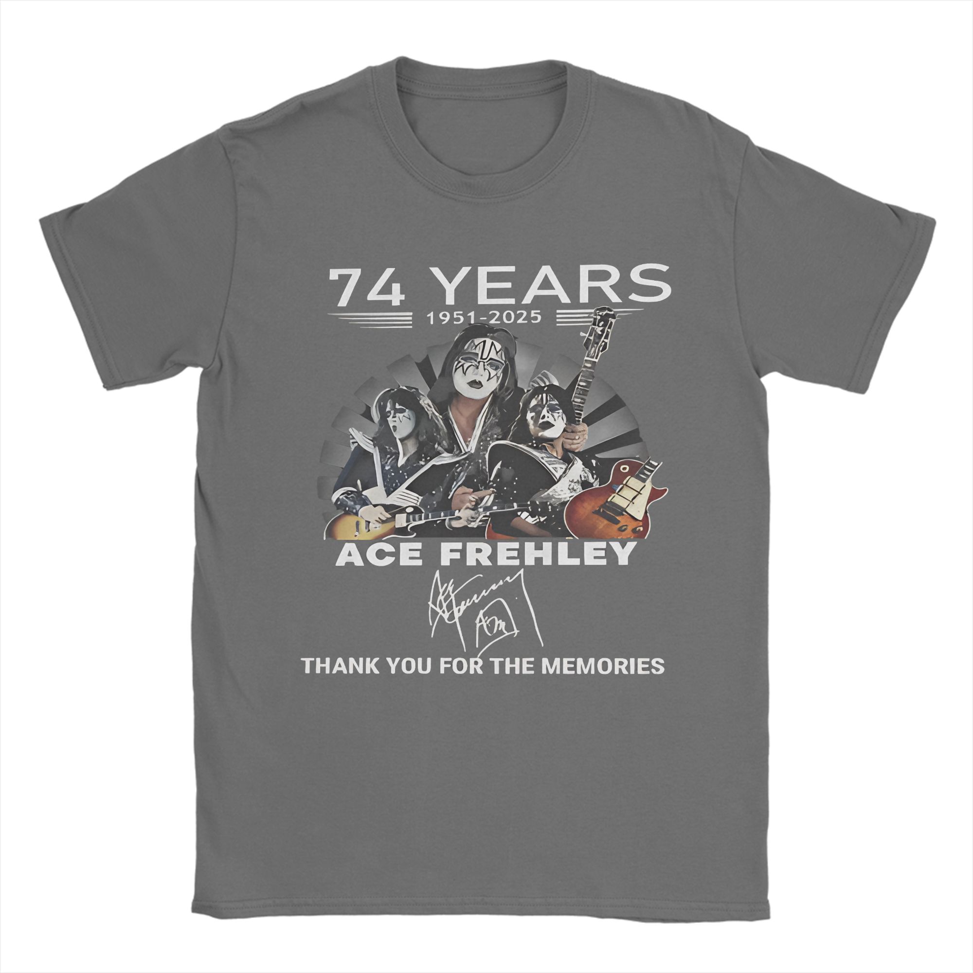 Summer Ace Frehley T Shirt For Unisex  Pure Cotton Tee Shirt Short Sleeve Clothes 4XL