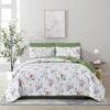 Three Piece Set of Washed Bed Cover with Simple Stitching and American Style Universal