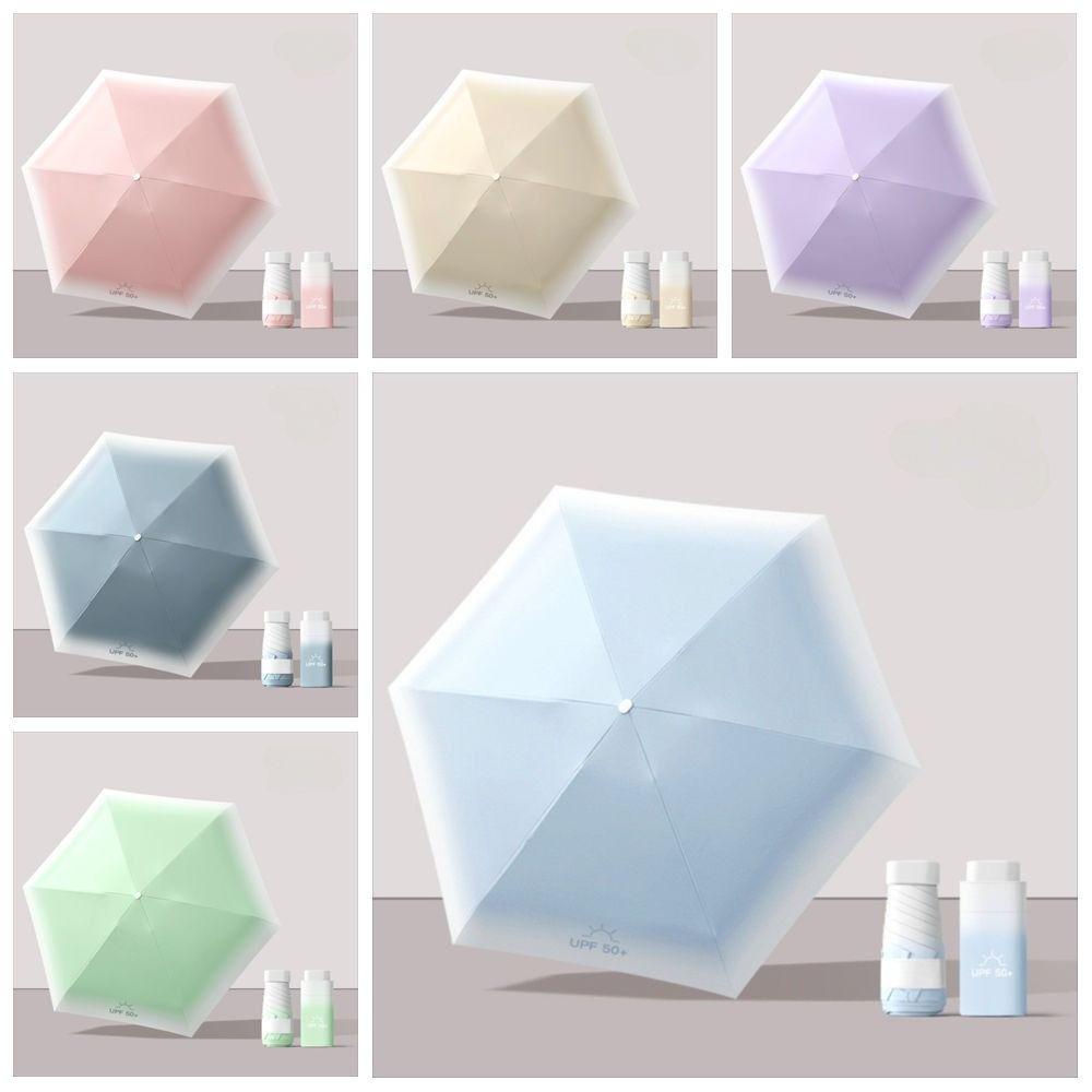 UV Protection Small Pocket Rain Umbrella Parasol Vinyl Folding Umbrella Mini Sun Umbrella  Outdoor