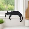 Festive Door Decor 3D Printed Sleeping Cat Top Decor, Lazy Kitten Silhouette Ornament, Self-Adhesive Cartoon Indoor Home Ornament Animal for