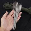 Titanium Spoon Lightweight Dinner Spoon Cutlery Flatware for Home Outdoor Camping Hiking Backpacking Picnic