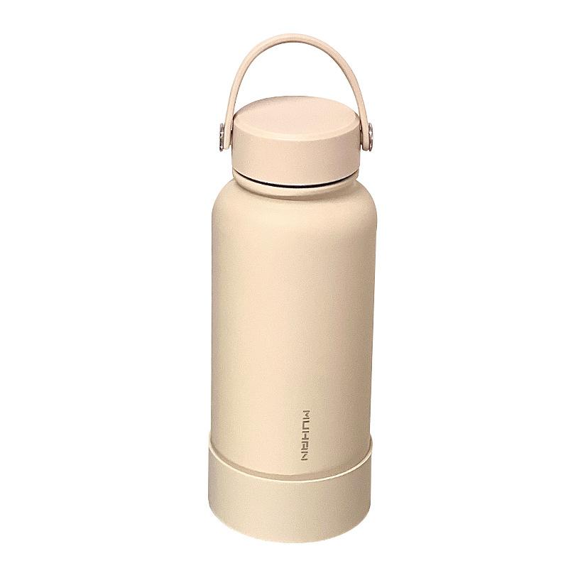 New Frosted Thermos Cup Stainless Steel Thermos Cup Student Sports Water Cup Portable Large Capacity Cup