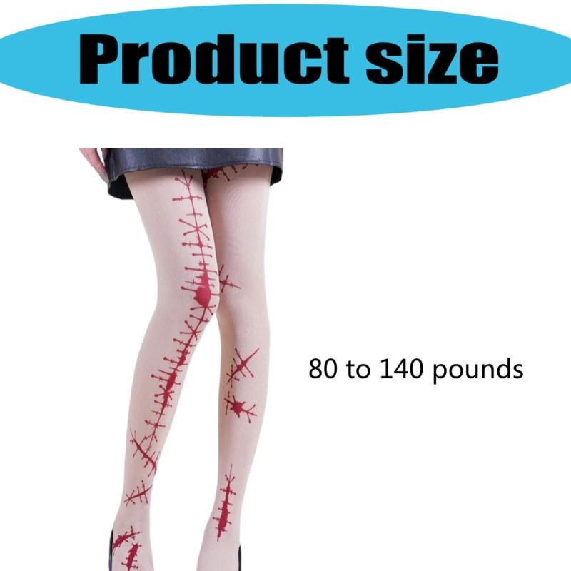 Halloween Costume Party Hosiery Practical Women's Scary Dance Tights Celebration Pantyhose Stretchy Leggings