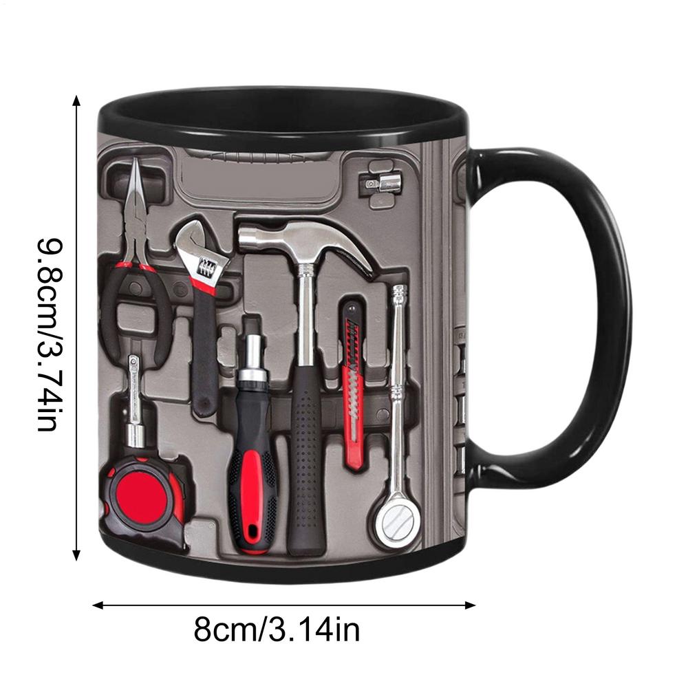 

Mechanic Black Mug Black Ceramic Coffee Cup For Mechanics AS SHOW