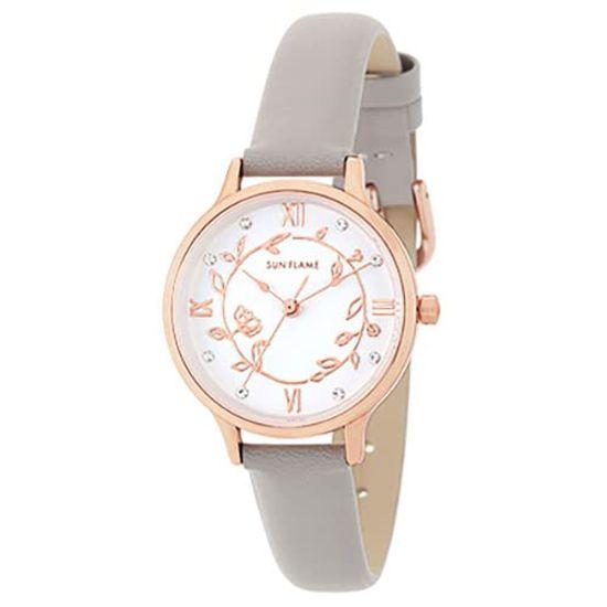 

[Sun Flame Co., Ltd.] Sun Flame 38JL33-GY Women s Gray Watch