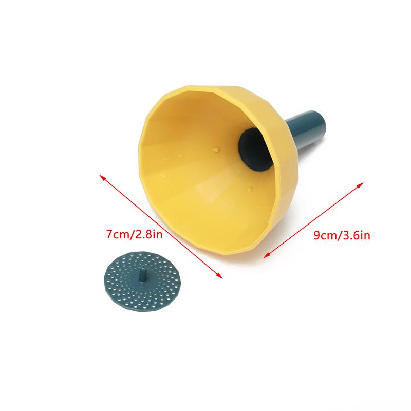 1pc Multifunctional Kitchen Funnel Silicone Portable Condiment Funnel Wine Oil Rice Funnel Tool Spill Filter Kitchen Supplies